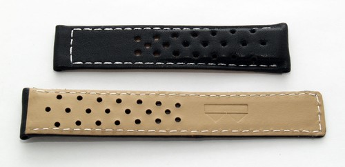 19mm schwarz Sport Leder Uhrenarmband passend für TAG Heuer Carrera Modelle aufgelistet - Bild 33 von 34