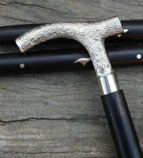 Vintage Solid Brass Designer Handle Walking stick Antique Style Wooden Cane Gift