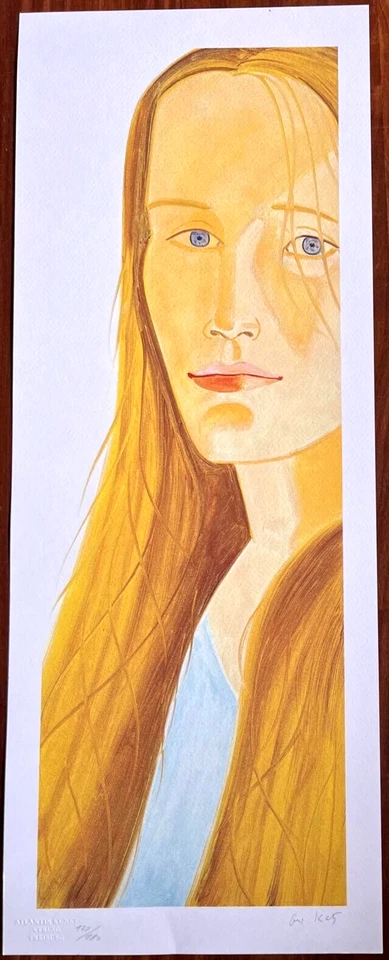 Litografía Alex Katz certificado de autenticidad original firmada op numerada lápiz certificado Foto 3 de 4