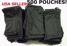 Cheap Bulk Lot 500 Black Micro Fiber Sunglasses Carrying Pouch Case Bag Sleeve