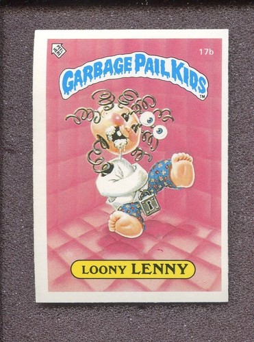 1985 Garbage Pail Kids UK Minis - Loony Lenny - 17b