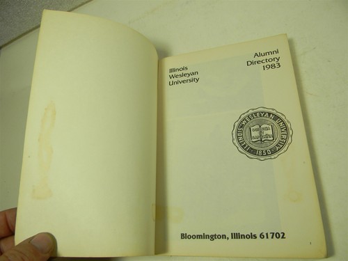 1983 Illinois Wesleyan Univeristy Alumni Directory - !2 - M79 - Picture 6 of 10