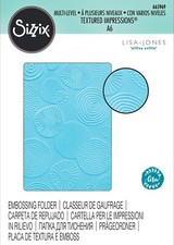 Sizzix Abstract Rounds Multi-Level Embossing folder 665969 Retail 8.99 L Jones