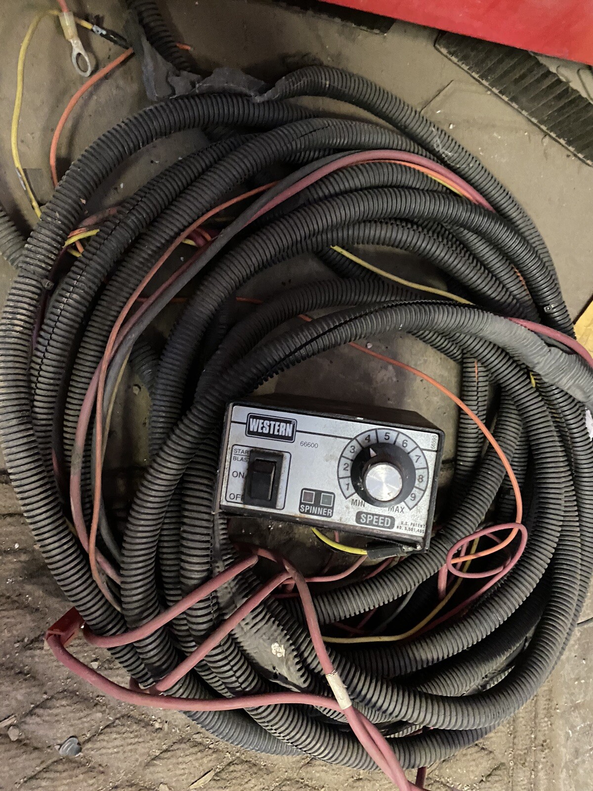 Western Salt Spreader Controller Box Variable Speed w/ Blast 66600 Harness eBay