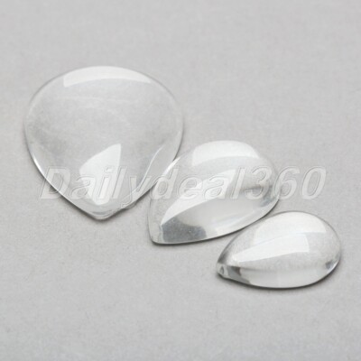 7Szies 22mm-70mm Transparent Round Clear Crystal Glass Cabochon Dome Glass Cover