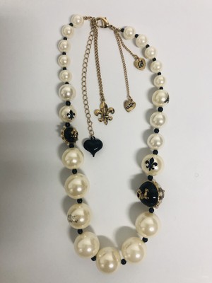 saturn pearl necklace betsey johnson