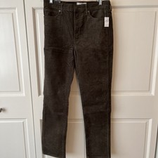 Gap Womens Vintage Slim High Rise Corduroy Pants Size 30/10 Tall
