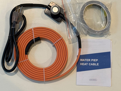 Cupohus Self Regulating Pipe Heating Cable Heat Tape Water Line Freeze Protect