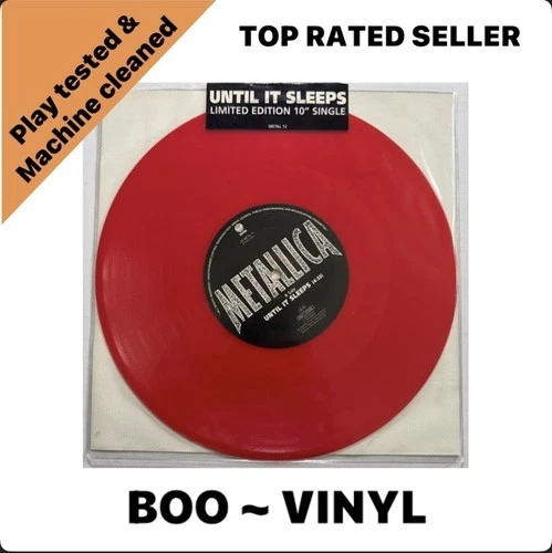 Metallica Red Vinyl 10" Until It Sleeps SEALED MINT CONDITION