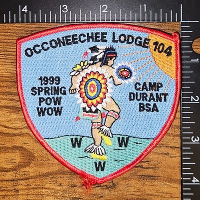 Occoneechee Lodge 104 Camp Durant 1999 Spring Pow Wow OA WWW Patch BSA