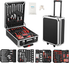 800 PCS Home Tool Set with Rolling Tool Box, Professional Mechanic Repair Kit, G