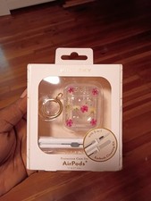 Pink Sky Protective Case for AirPods 1st 2nd Gen with Cleaning Kit