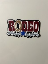 Rodeo Scrapbook Title Handmade Paper Pieced Die Cut Cowboy Cowgirl