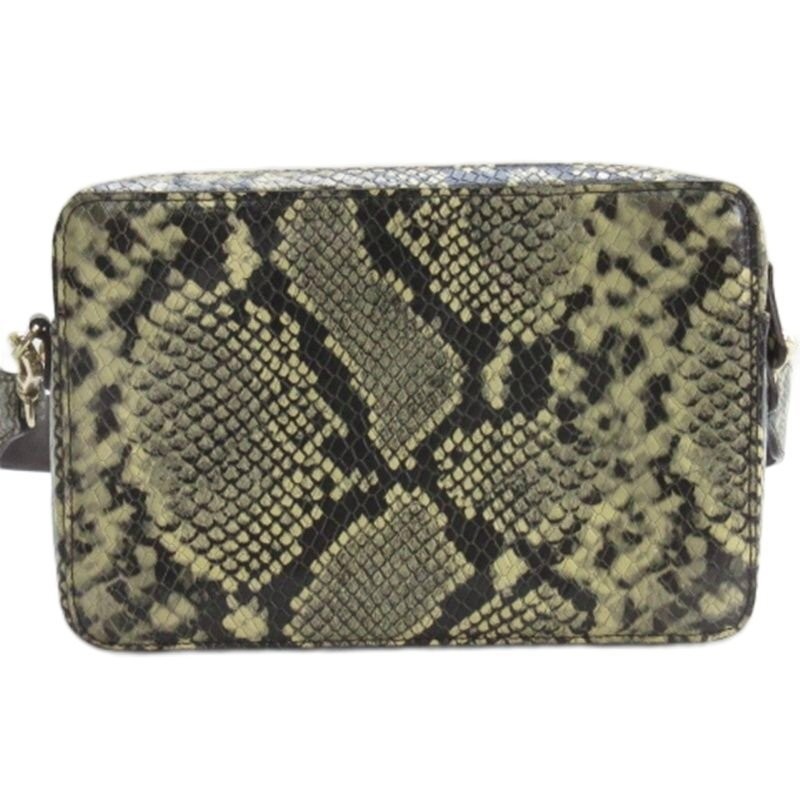 YONFA Ivory Python Pattern Square Shoulder Bag Wo… - image 3