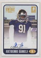 2021 Onyx Vintage Auto Blue Ink /400 Adetokunbo Ogundeji #FAAO Auto 0g6c