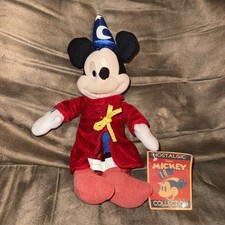 Disney Nostalgic Mickey Mouse Sorcerer Plush Toy 12"