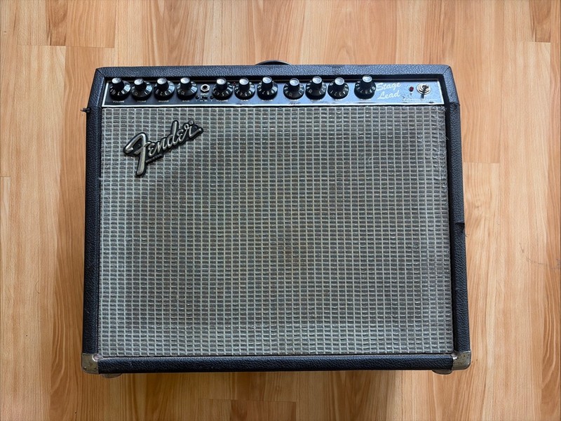 Fender Stage Lead 2 Channel 100 Watt guitar amp 1980s 12” Seymour Duncan Speaker