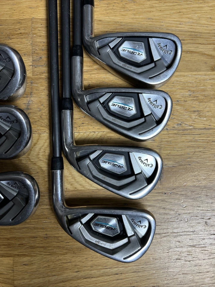 Callaway Rogue CF18 +1° Iron Set / 4 - PW / Stiff Graphite Shafts /Midsize Grips - Image 2 of 4