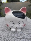 Rare 10" Vintage 1998 Ceramic Tama & Friends Piggy Coin Bank -Kitty Cat — photo 1