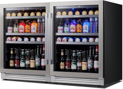 Ca'Lefort 24/48'' Beverage Refrigerator 2 set Fridges 180/360 Cans Left+Right