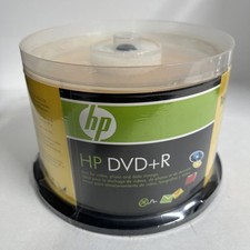 HP HEWLETT PACKARD DVD R 16x 4.7GB 120 MIN. DVD Media Disc 50 Pack Sealed
