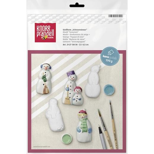 Knorr Prandell Plaster Casting Mould - Snowmen