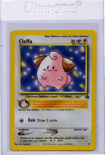 Pokémon Card - Cleffa Wizards Black Star Promos 31 Promo NM