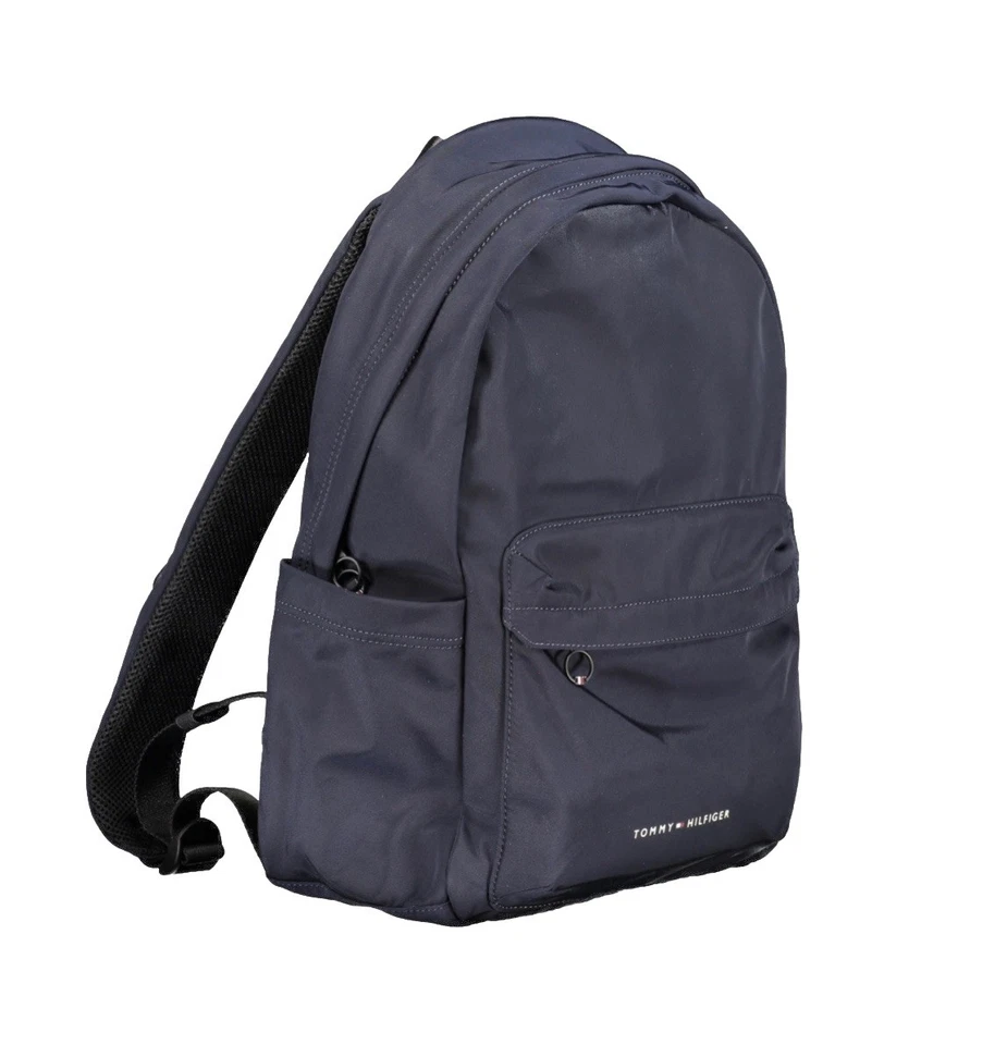 TOMMY HILFIGER Sac À Dos Sport Bleu Nouveau Logo - Photo 3/4