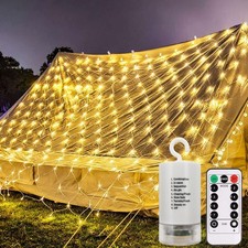 CCILAND 3M x 2M Battery Net Lights, 200 LED Mesh Lights with Remote 8 Modes