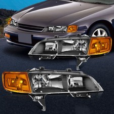 For 1994-1997 Honda Accord Headlights Assembly Front Replacement Headlamps Xenon