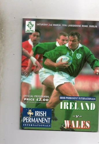 IRELAND RUGBY V WALES RUGBY - 5 NATIONS  2/3/1996
