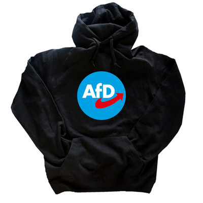 AfD Logo in hellblauem Kreis DTF T-Shirt,Girlie,Longsleeve,Hoodie,Kapuzensweat