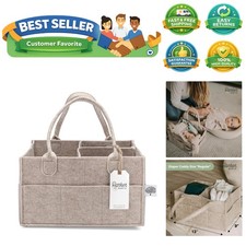 Parker Baby Diaper Caddy - Nursery Storage Bin and Car Organizer for Diapers ...