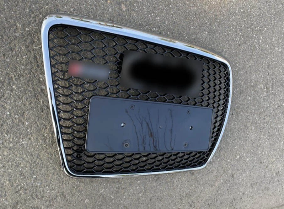 Parachoques delantero parrilla para Audi A6 S6 RS6 C6 plateado 2005 2006 2007 2008-2011 Foto 2 de 4