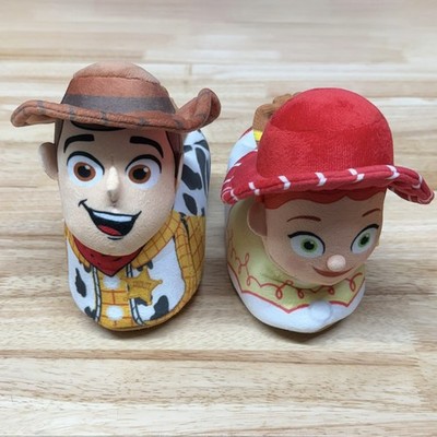 Disney Pixar Toy Story Woody & Jessie Cowboy Boot Slippers Toddler Size 11-12