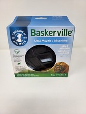 Baskerville Dog Ultra Muzzle Safe  Comfortable Soft Plastic Black Size 4
