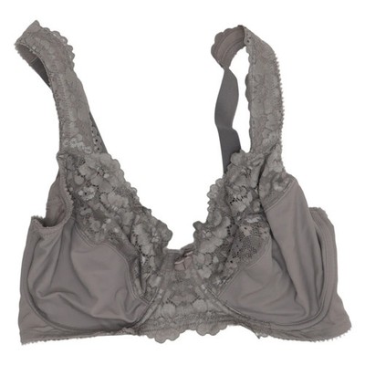 BPC Selection, BH, Größe: 80E, Grau, Elasthan/Polyamid, Blumen, Spitze #nNE