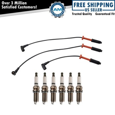 TRQ Ignition Kit Spark Plug & Wire Set For Mercedes Benz SL320 3.2L C36 AMG 3.6L