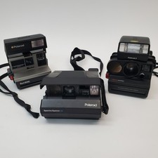Lot of 3 VTG Polaroid Cameras for Parts/Repair: Sun 600, Spectra SE, Pronto Land