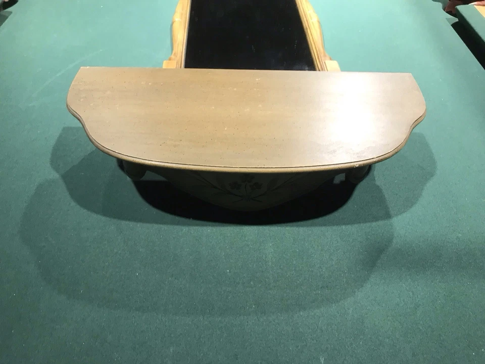 VTG ETHAN ALLEN AUTUMN GOLD 404 MIRROR & SHELF SET MIRROR IS 27 1/4 X 14 1/4” - Image 3 of 4