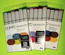 A LOT of (3) COPIC sketch~EARTH ESSENTIALS, FLORAL FAVORITES 2 & BOLD PRIMARIES