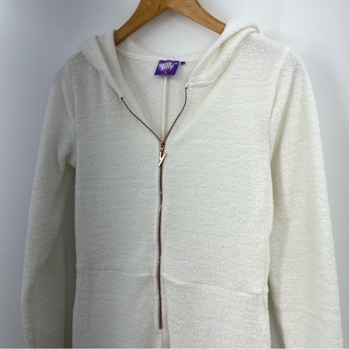 Yitty S pet me jumpsuit fabletic white fuzzy 0243 fleece small pockets - Picture 3 of 10