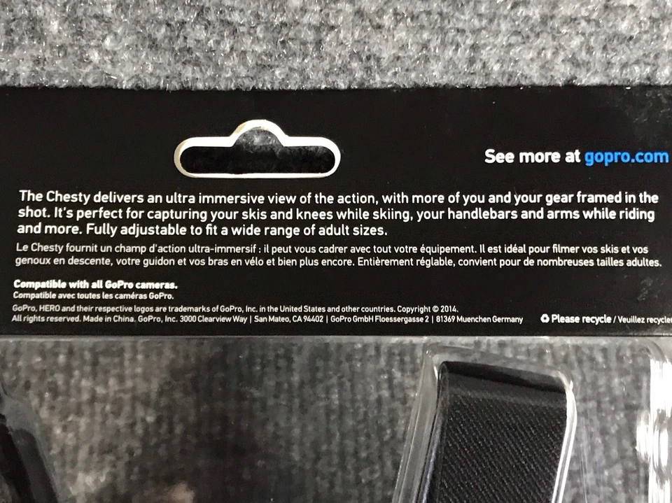 GoPro Chesty Chest Mount Harness Go Pro Accessory Model GCHM30-001 NEW - Image 4 of 4