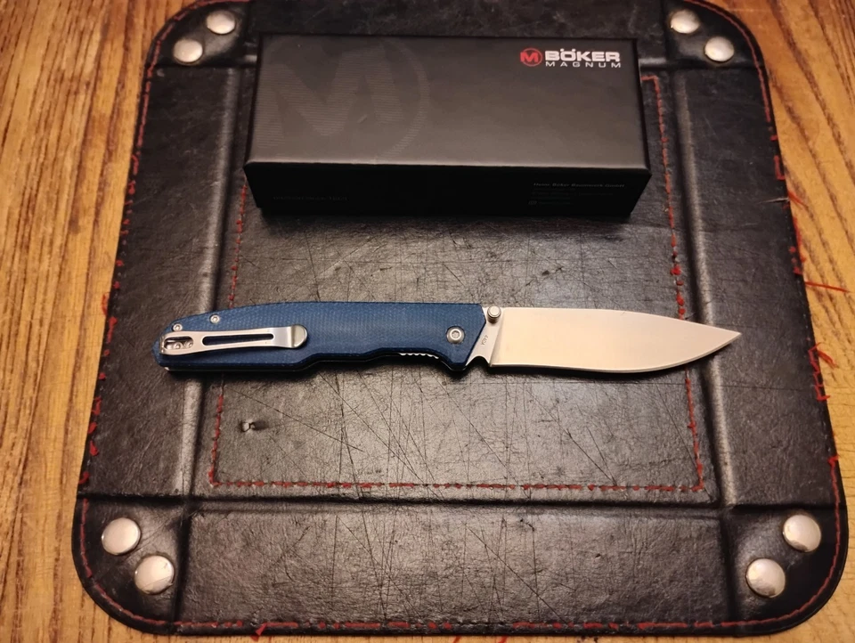 Mango Micarta de lona azul profundo BOKER MAGNUM® hoja de 3,54" 440A 01SC714 Foto 2 de 4