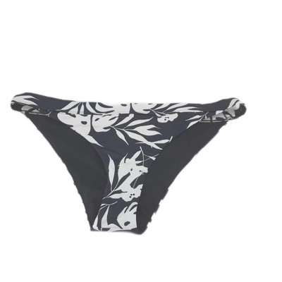 Roxy Bikiniunterteil Schwarz The Surfrider mittelhoher Taille Frau Surfmode