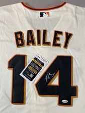 SAN FRANCISCO GIANTS- PATRICK BAILEY AUTOGRAPH #14 NIKE CREAM JERSEY JSA CL60554