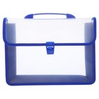 1 Set Aktenordner aus Kunststoff mit Frontlaschentasche, Schulbedarf,