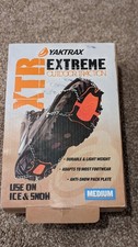 YakTrax XTR Extreme Outdoor Traction 91515 Black Sz Medium Spiked Ice/Snow
