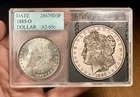 1885-O Morgan Dollar Accugrade Photo Grade Uncirculated Vintage Old Holder