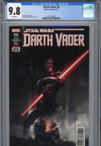 Darth Vader #6 (2017) Marvel CGC 9.8 White Grand Inquisitor